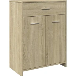 Meubelsets*vidaXL Badkamerkast 60x33x80 cm spaanplaat kleurig Sonoma eiken
