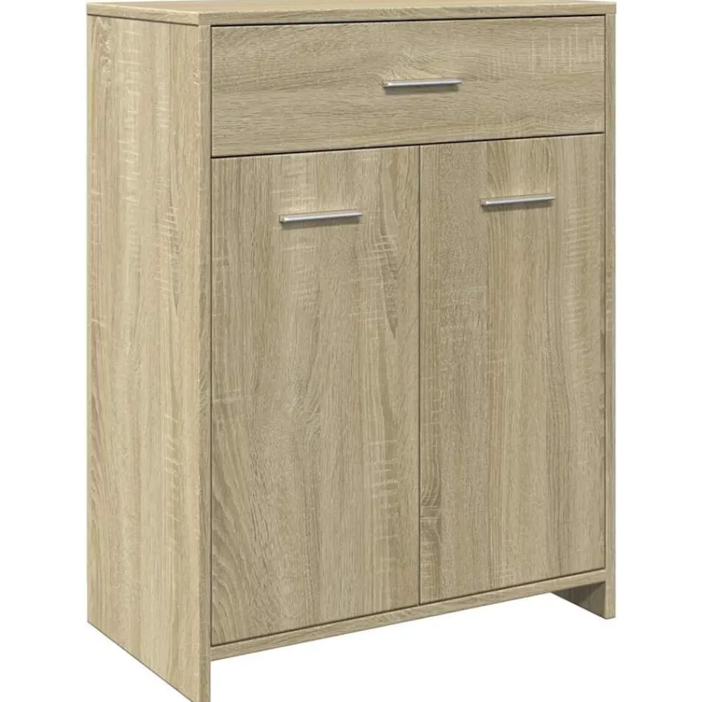 Meubelsets*vidaXL Badkamerkast 60x33x80 cm spaanplaat kleurig Sonoma eiken
