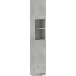 Meubelsets*vidaXL Badkamerkast 32x25,5x190 cm bewerkt hout Betongrijs