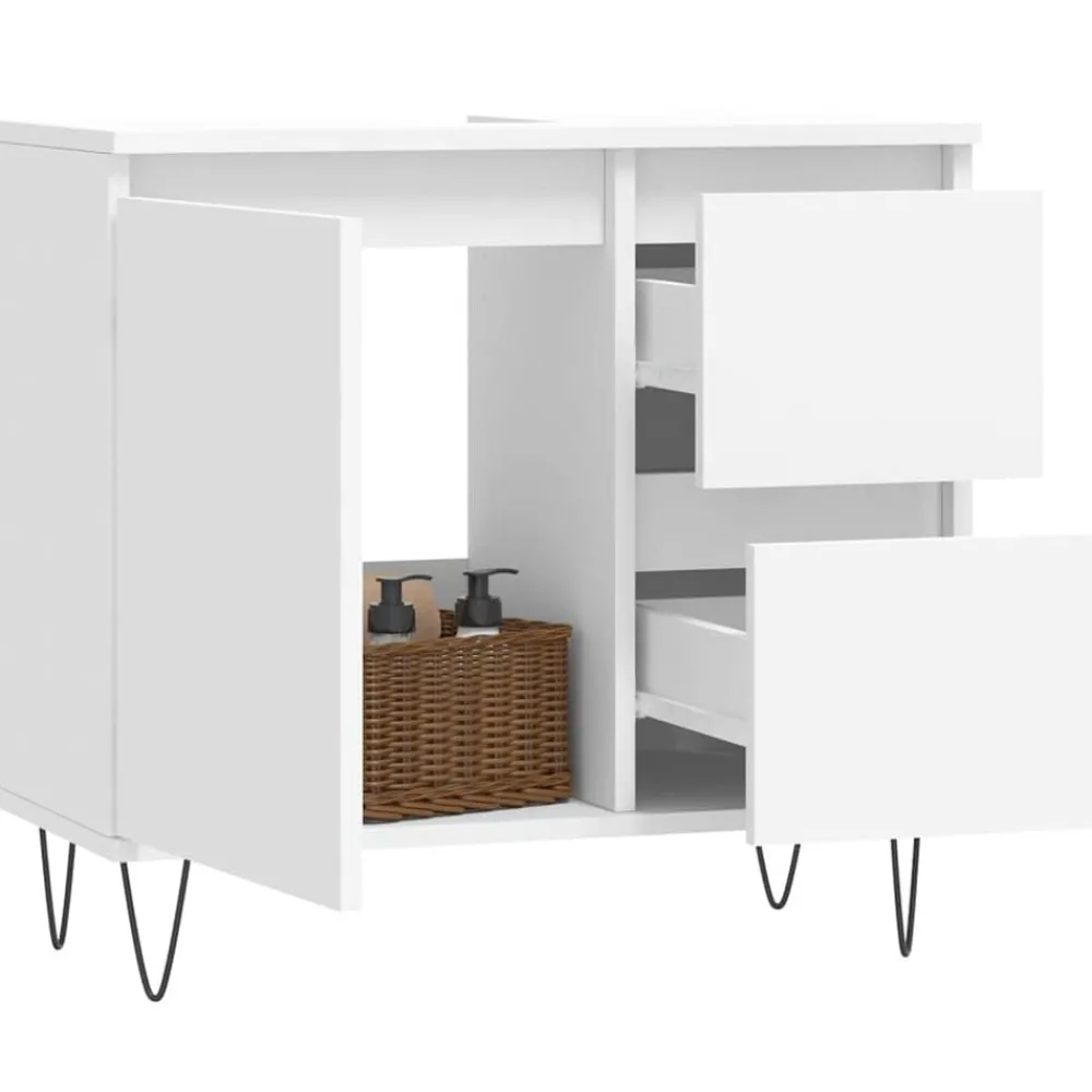 Badkamerkast 65x33x60 cm bewerkt hout>vidaXL Clearance