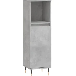 Badkamerkast 30x30x100 cm bewerkt hout>vidaXL Outlet