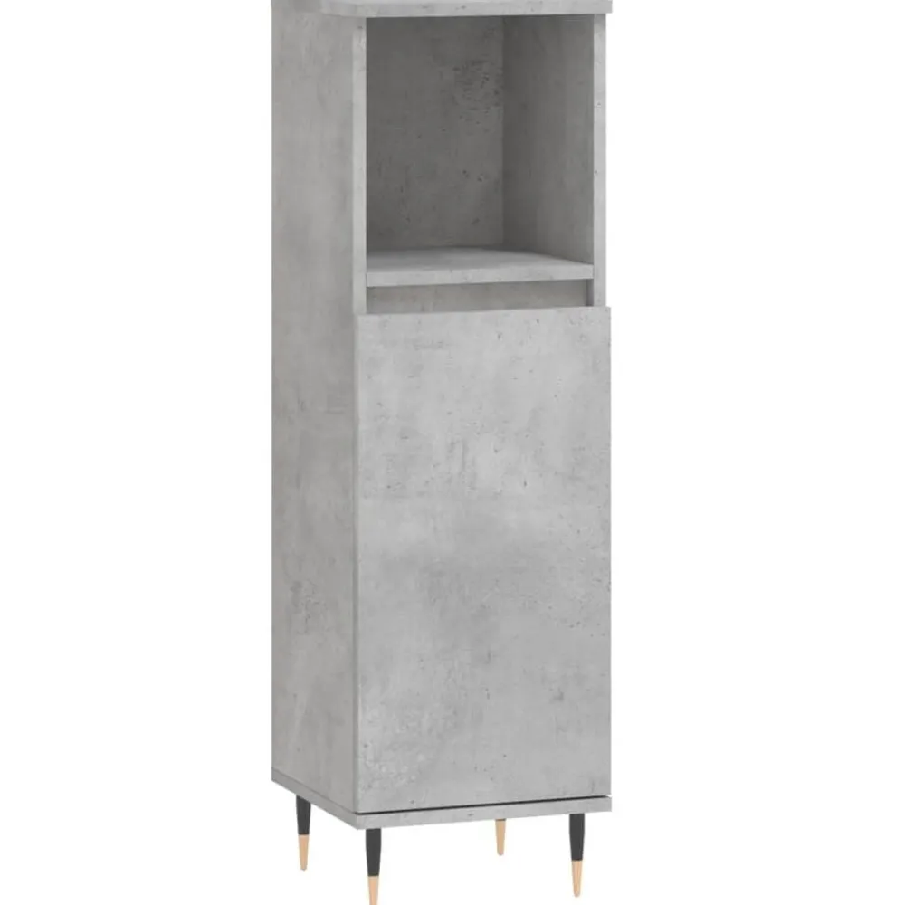 Badkamerkast 30x30x100 cm bewerkt hout>vidaXL Outlet