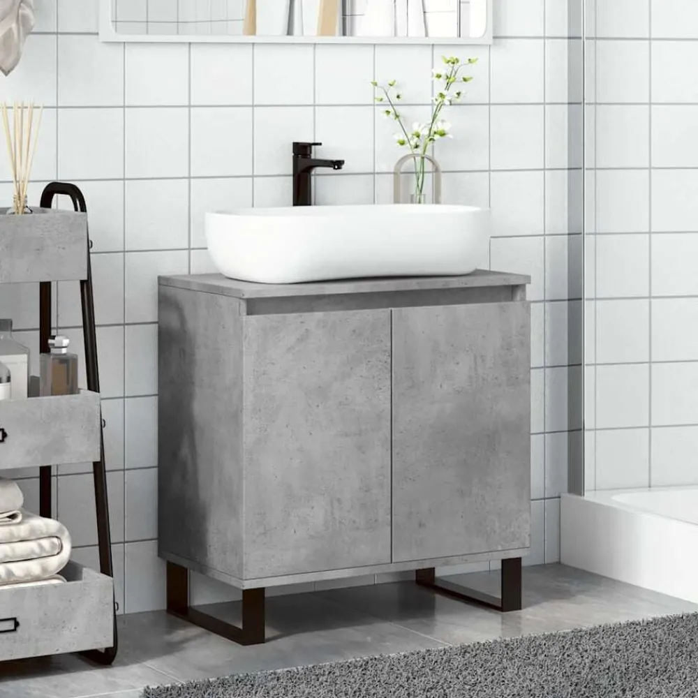 Badkamerkast 58x33x60 cm bewerkt hout>vidaXL Sale