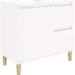 Kasten & Opbergmeubelen*vidaXL Badkamerkast 65x33x60 cm bewerkt hout Wit