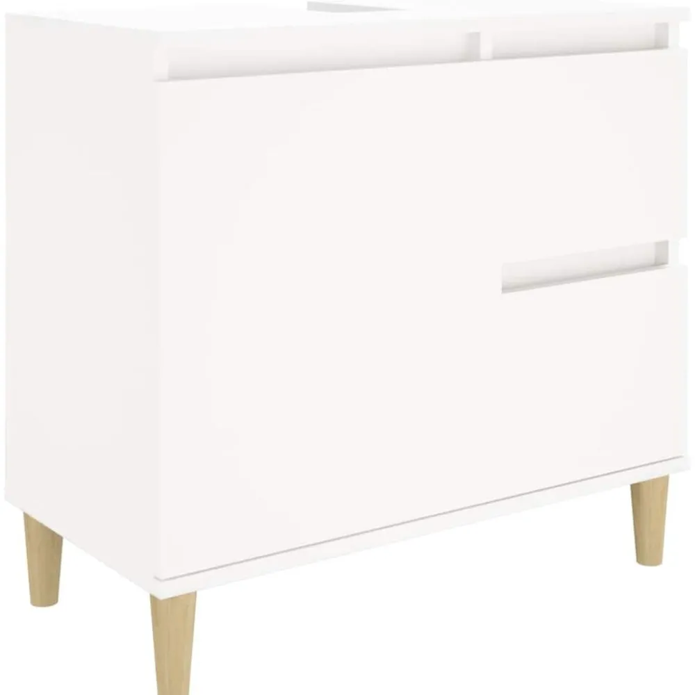 Kasten & Opbergmeubelen*vidaXL Badkamerkast 65x33x60 cm bewerkt hout Wit