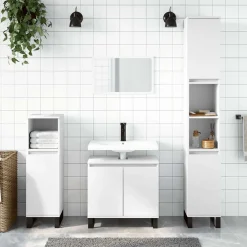 Badkamerkast 58x33x60 cm bewerkt hout>vidaXL