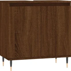 Badkamerkast 58x33x60 cm bewerkt hout>vidaXL Clearance