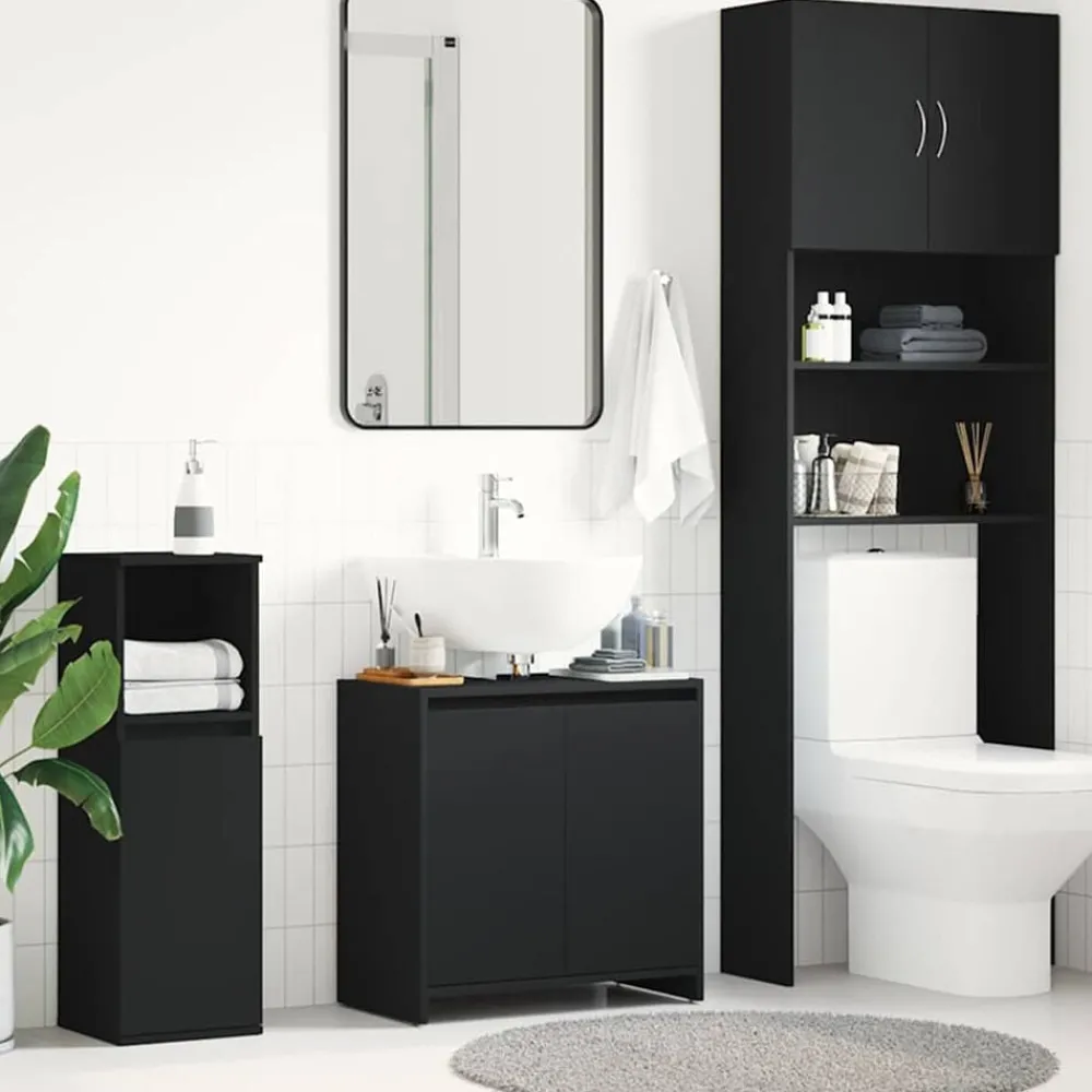 Badkamerkast 60x33x61 cm bewerkt hout>vidaXL Clearance