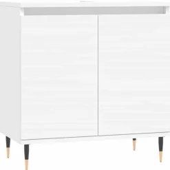 Badkamerkast 58x33x60 cm bewerkt hout>vidaXL Best