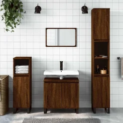 Badkamerkast 58x33x60 cm bewerkt hout>vidaXL Online