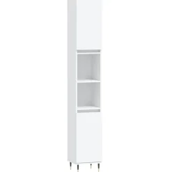 Badkamerkast 30x30x190 cm bewerkt hout>vidaXL Hot