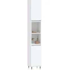 Badkamerkast 30x30x190 cm bewerkt hout><noscript><img width=