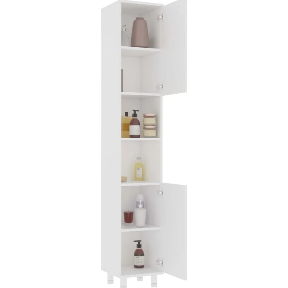 Meubelsets*vidaXL Badkamerkast 30x30x179 cm spaanplaat Wit