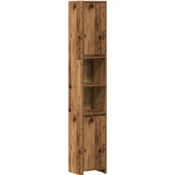 Meubelsets*vidaXL Badkamerkast 30x30x183,5 cm bewerkt hout kleurig Oud hout