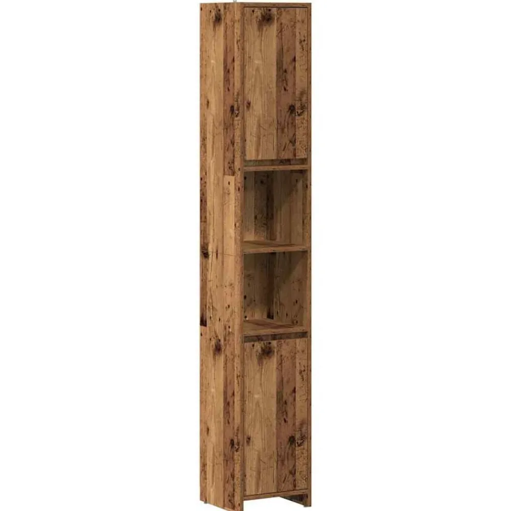 Meubelsets*vidaXL Badkamerkast 30x30x183,5 cm bewerkt hout kleurig Oud hout