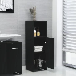 Badkamerkast 30x30x95 cm bewerkt hout><noscript><img width=