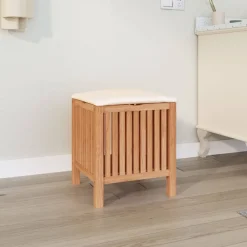 Badkamerkruk 40,5x40x52 cm massief walnotenhout>vidaXL Best