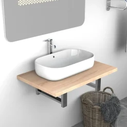 Meubelsets*vidaXL Badkamermeubel 60x40x16,3 cm kleurig Eiken