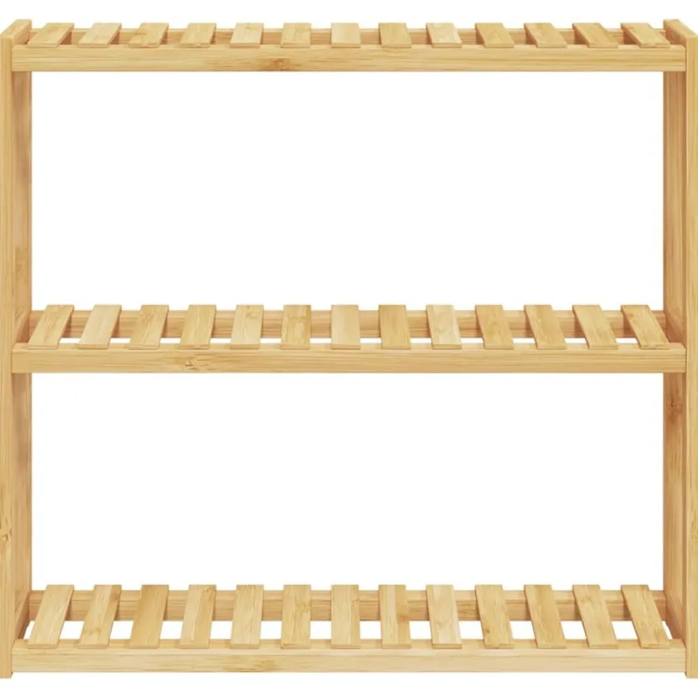 Badkamerrek 3-laags wandmontage 60x15x54 cm bamboe>vidaXL Hot