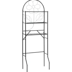 Badkameraccessoires*vidaXL Badkamerrek 60x33x174 cm Zwart