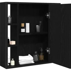Badkamerspiegelkast 60x16x60 cm bewerkt hout><noscript><img width=