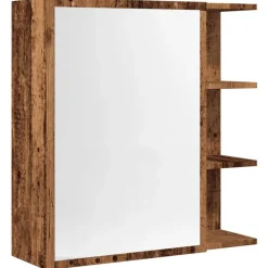 Badkamerspiegelkast 62,5x20,5x64cm bewerkt hout kleurig>vidaXL