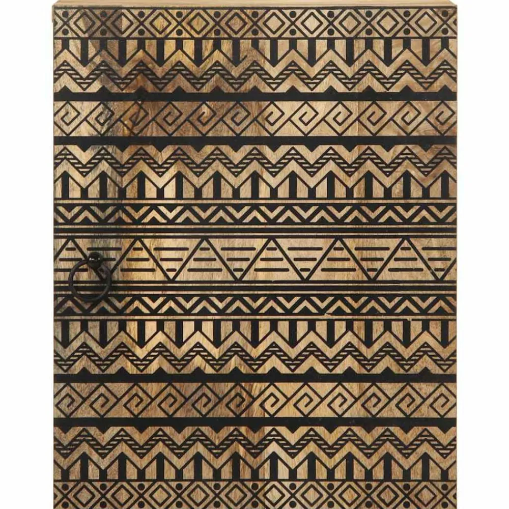 Meubelsets*vidaXL Badkamerwandkast 38x33,5x48 cm massief mangohout zwart