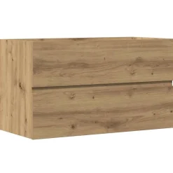 Badkamerwandkast 80x38,5x45 cm bewerkt hout artisanaal eiken>vidaXL Online