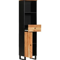 Meubelsets*vidaXL Badkamerwandkast 38x33x160 cm massief acaciahout Bruin