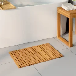 Badkameraccessoires*vidaXL Badmat Bruin 60 x 40 cm Massief Acaciahout