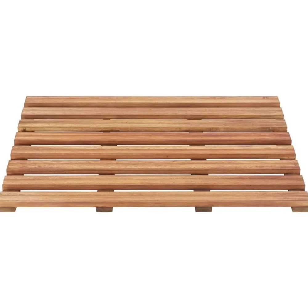 Badmatten 2 st massief acaciahout 56x37 cm>vidaXL Outlet