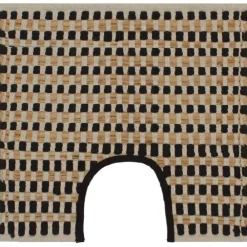 Badmattenset handgeweven jute en stof naturel en><noscript><img width=