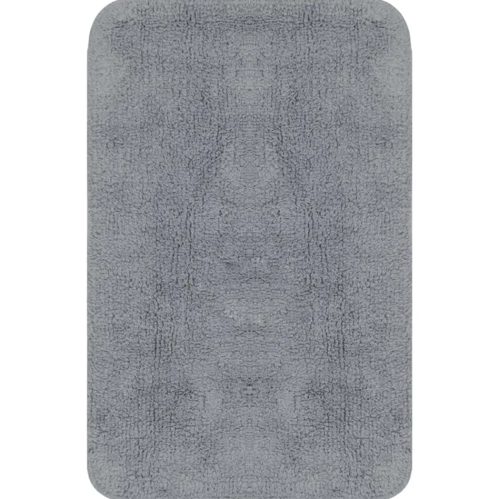 Badkameraccessoires*vidaXL Badmattenset stof 2-delig Grijs