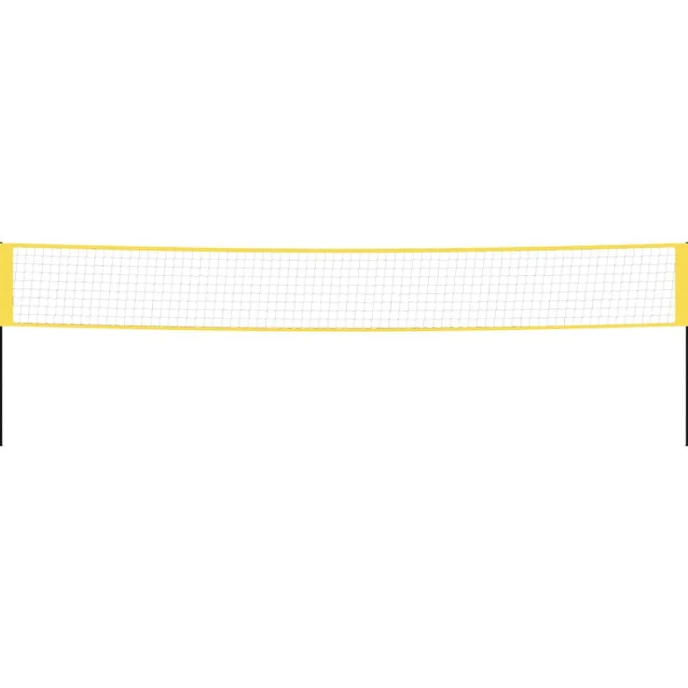 Badmintonnet 600x155 cm PE-stof geel en zwart>vidaXL Best