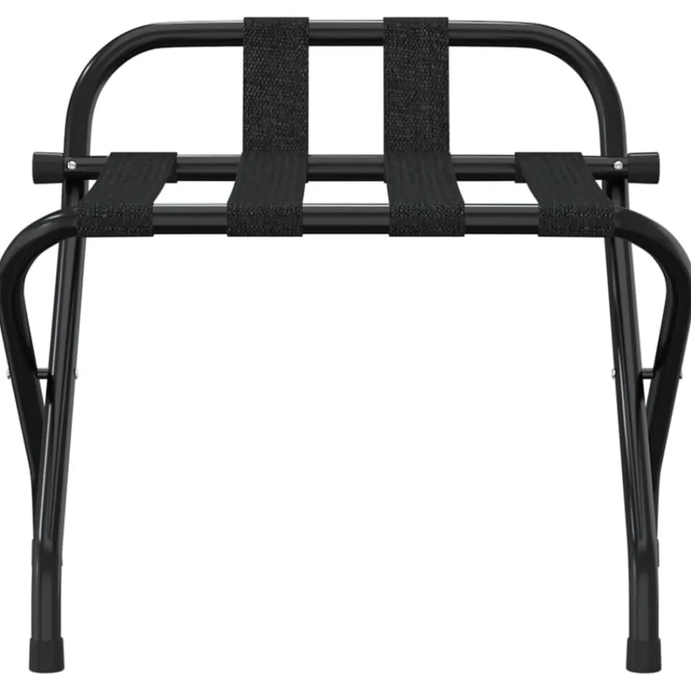 Bagage & Tassen*vidaXL Bagagerek met rugleuning 56x39x52 cm Zwart
