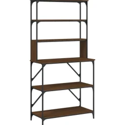 Bakkersrek 6-laags 90x40x180 cm bewerkt hout>vidaXL Sale