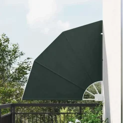 Tuin & Gazon*vidaXL Balkon Privacy Scherm 115 x 115 cm Polyester Donkergroen