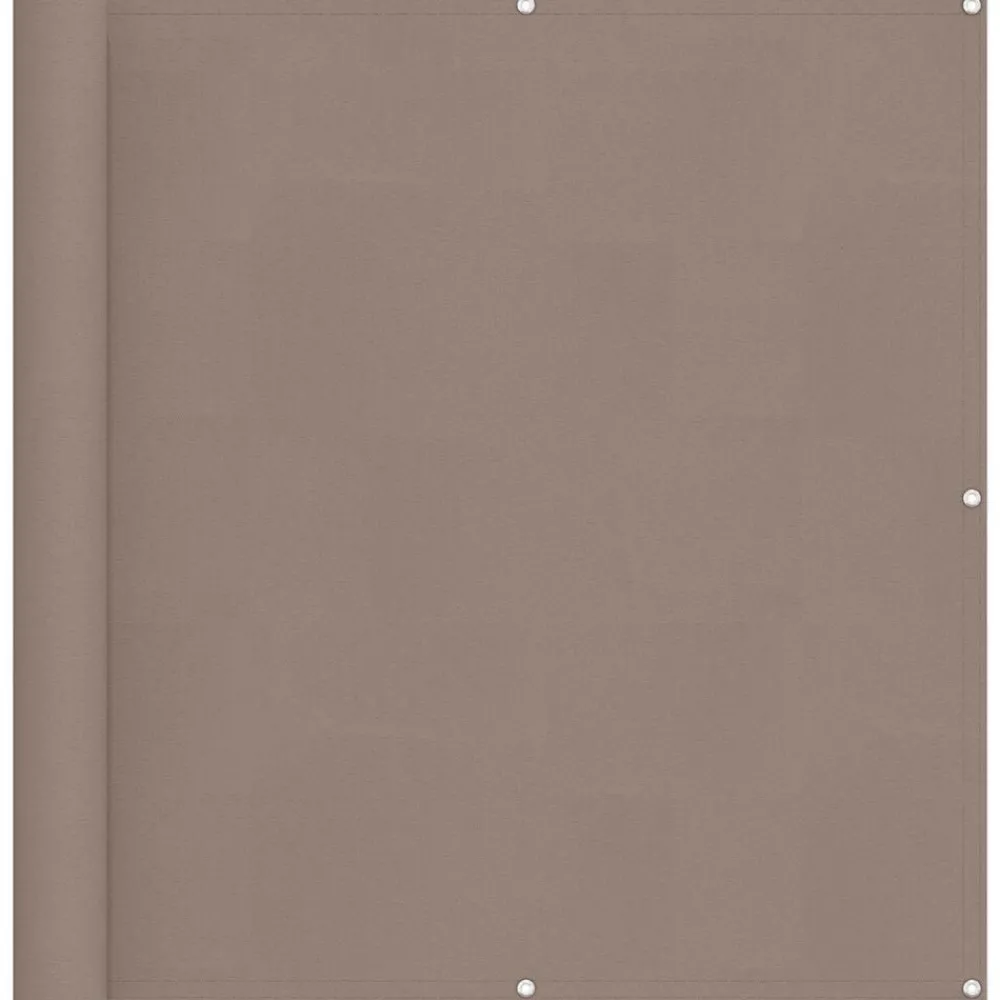 Tuin & Gazon*vidaXL Balkon Scherm 110 x 400 cm Oxford Stof Taupe