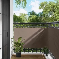 Tuin & Gazon*vidaXL Balkon Scherm 100 x 800 cm Oxford Stof Taupe
