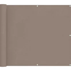 Tuin & Gazon*vidaXL Balkon Scherm 100 x 400 cm Oxford Stof Taupe