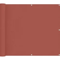 Tuin & Gazon*vidaXL Balkon Scherm 100 x 600 cm Oxford Stof Terracotta