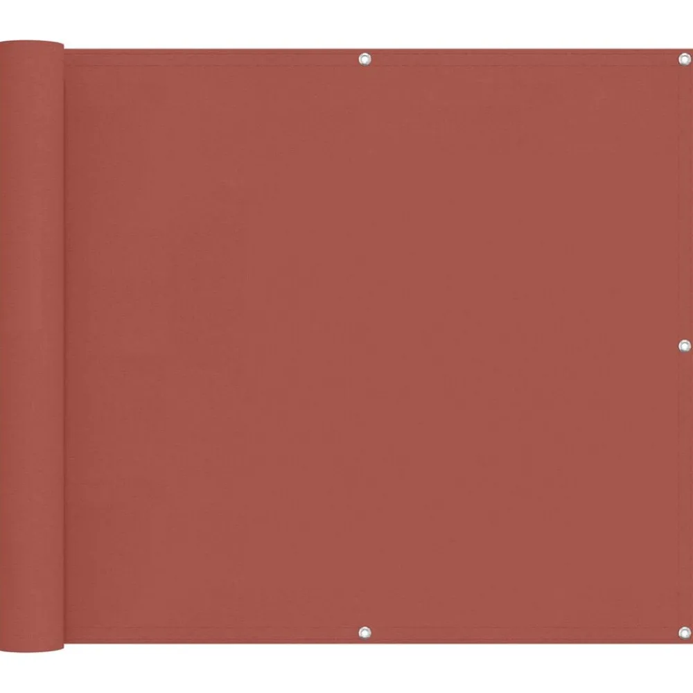 Tuin & Gazon*vidaXL Balkon Scherm 100 x 600 cm Oxford Stof Terracotta