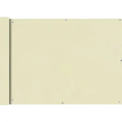 Balkonscherm Oxford textiel 75x400 cm crème>vidaXL New