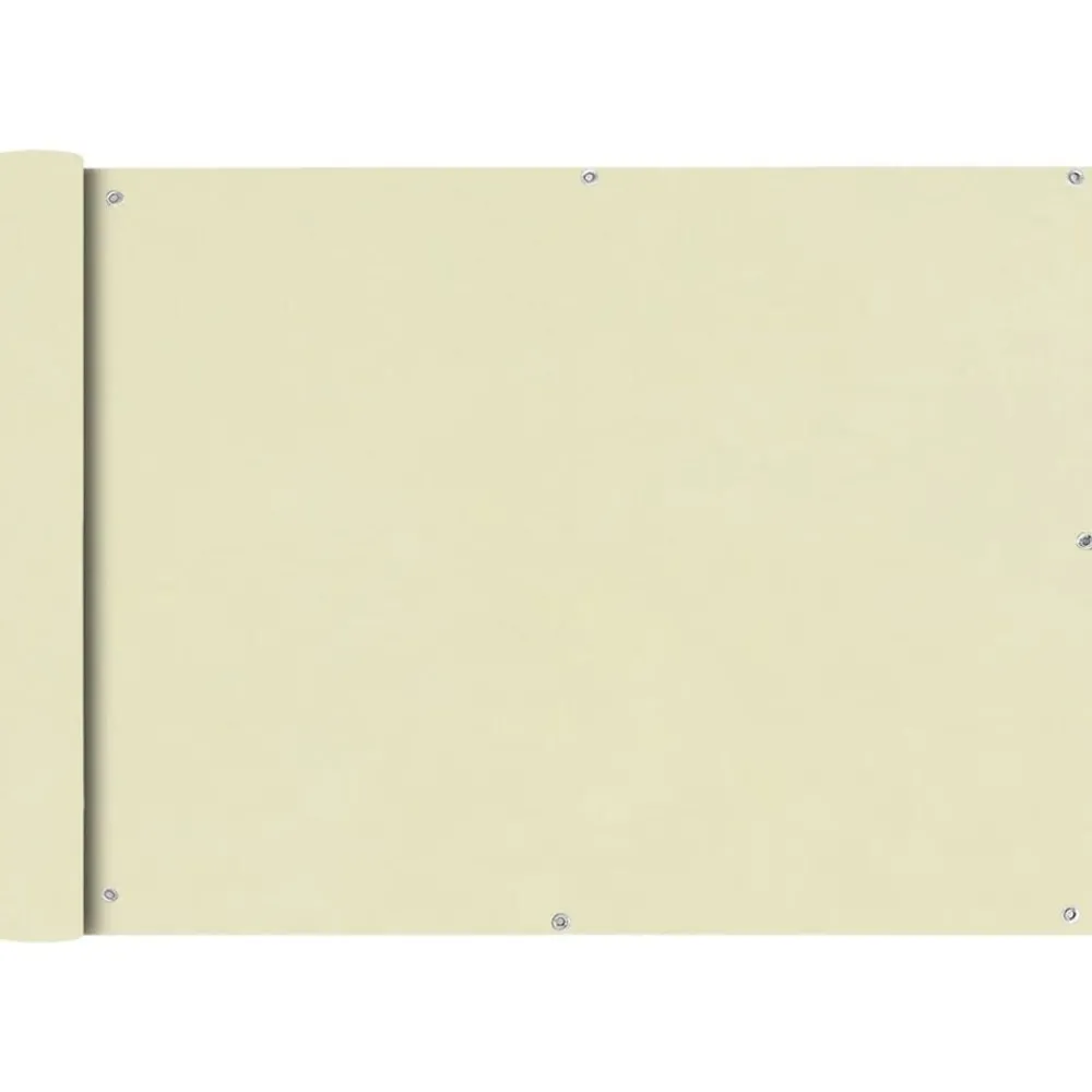 Balkonscherm Oxford textiel 75x400 cm crème>vidaXL New