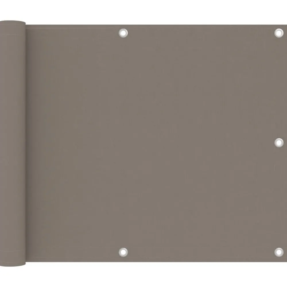 Tuin & Gazon*vidaXL Balkonscherm 75x300 cm oxford stof Taupe
