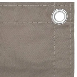 Tuin & Gazon*vidaXL Balkonscherm 75x300 cm oxford stof Taupe