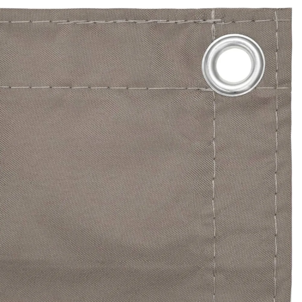 Tuin & Gazon*vidaXL Balkonscherm 75x300 cm oxford stof Taupe