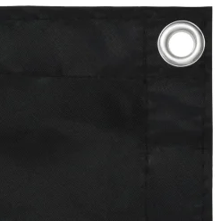 Tuin & Gazon*vidaXL Balkonscherm 75x300 cm oxford stof Zwart