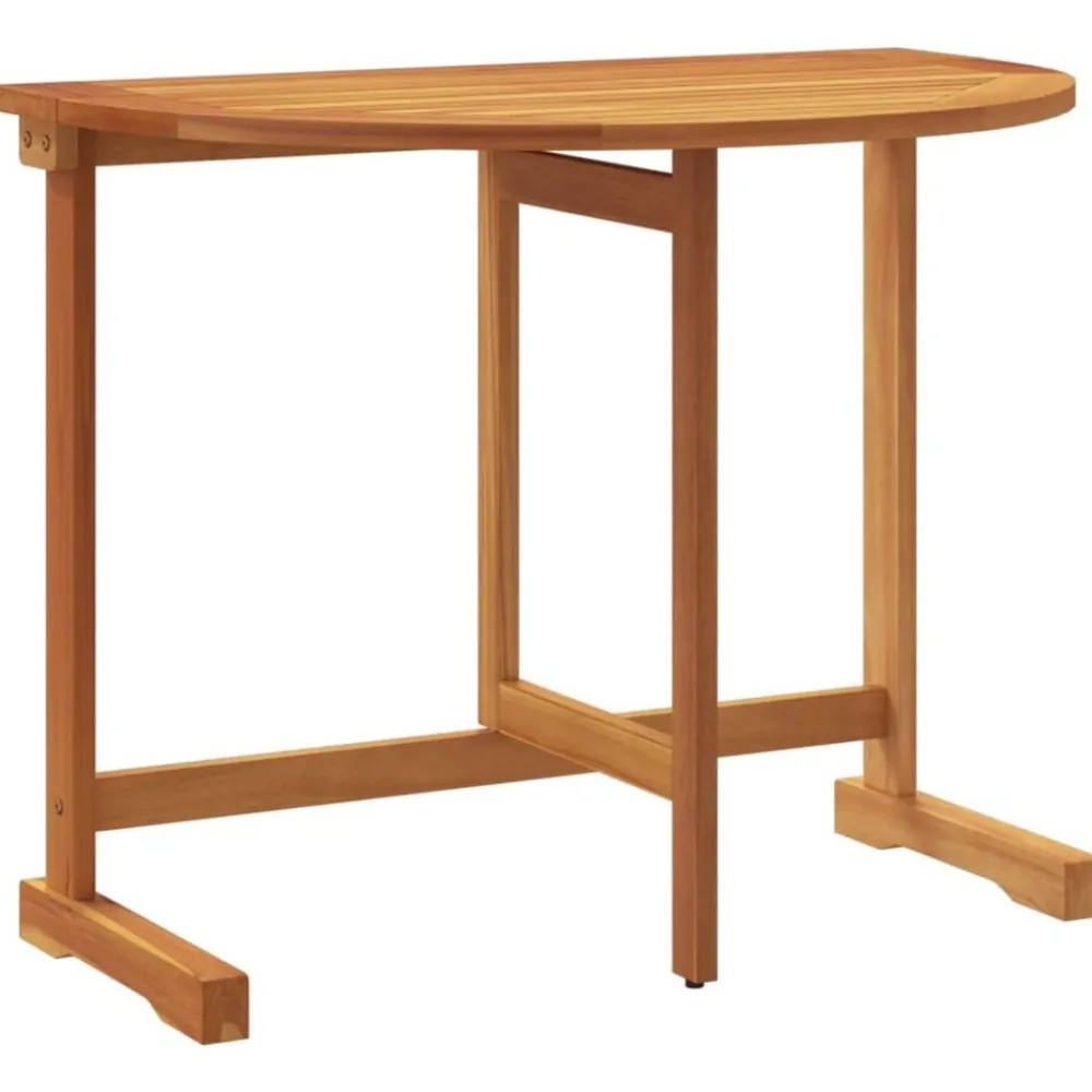 Tuinmeubelen*vidaXL Balkontafel inklapbaar 90x60x72 cm massief acaciahout
