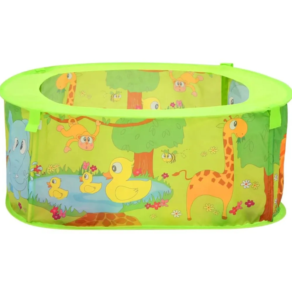 Ballenbak voor kinderen met 300 ballen 75x75x32 cm>vidaXL